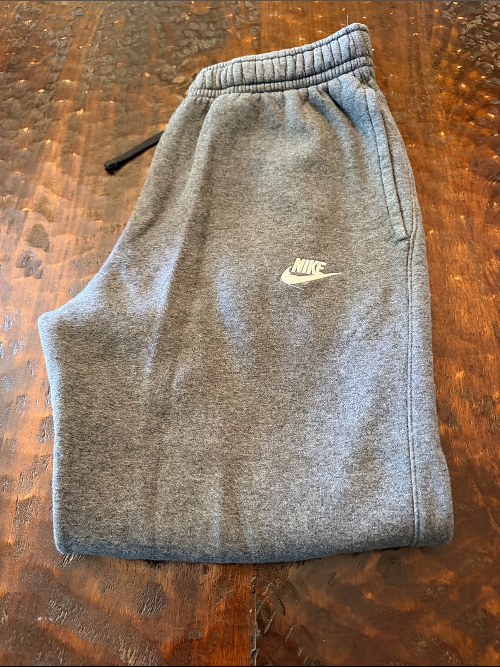 Nike Mens Gray Heather Fleece Joggers